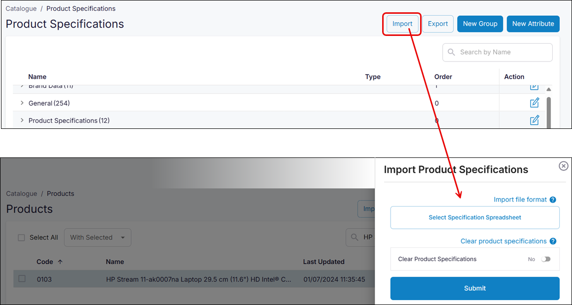 ProdSpec-Import-ProductSpecifications.png