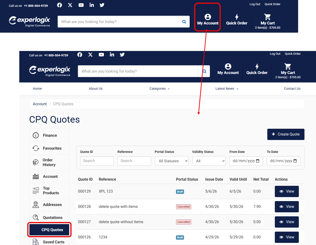 HowTo-OpenQuoteListing.png