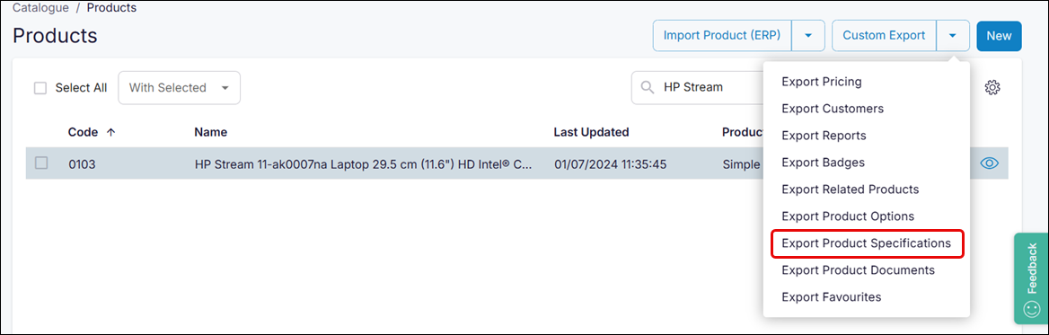ProdSpec-Export-ProductListing.png